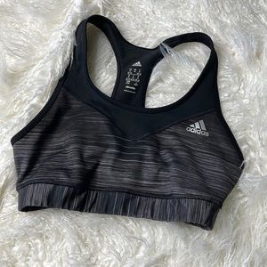 Adidas medium sports bra in black